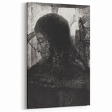 Dark Medieval Portrait Canvas – Gothic Wall Art for Timeless Decor