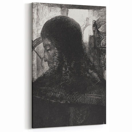 Dark Medieval Portrait Canvas – Gothic Wall Art for Timeless Decor
