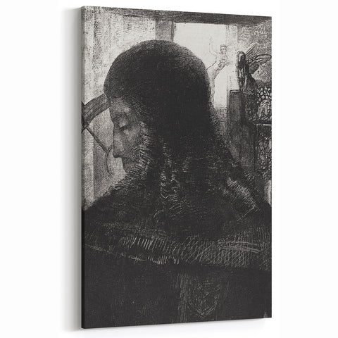 Dark Medieval Portrait Canvas – Gothic Wall Art for Timeless Decor