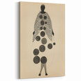 Abstract Monochrome Electric Art - Geometric Silhouette Wall Decor