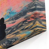 Vibrant Electric Monster Art - Bold Abstract Wall Decor for Kids