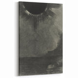 Eerie Eclipse Gothic Canvas – Dark Abstract Gothic Wall Art Decor