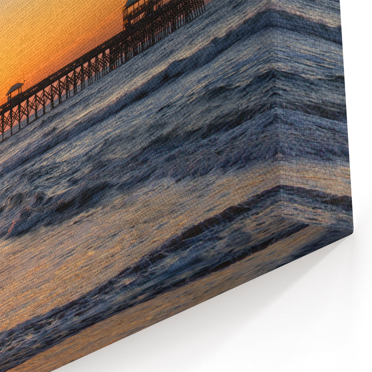South Carolina Wall Art – Charleston Canvas Prints at Folly Beach Sunset