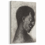Grotesque Demon Gothic Canvas – Dark Abstract Gothic Wall Art Decor