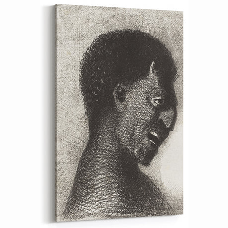 Grotesque Demon Gothic Canvas – Dark Abstract Gothic Wall Art Decor