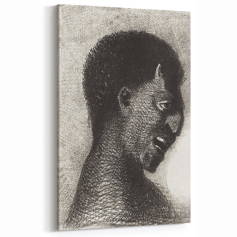 Grotesque Demon Gothic Canvas – Dark Abstract Gothic Wall Art Decor