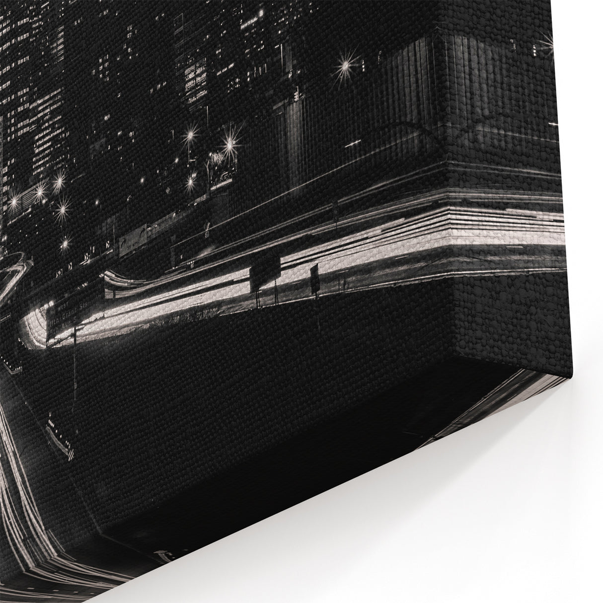 Minneapolis Cityscape Prints – Black and White Nighttime Skyline Wall Art