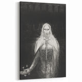 Dark Knight Gothic Canvas – Mysterious Warrior Gothic Wall Art Decor