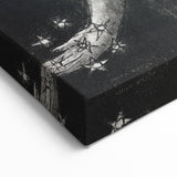 Dark Knight Gothic Canvas – Mysterious Warrior Gothic Wall Art Decor