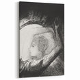Celestial Goddess Gothic Canvas – Mystical Figure Gothic Wall Art Decor