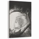 Celestial Goddess Gothic Canvas – Mystical Figure Gothic Wall Art Decor