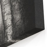 Veiled Elegance Gothic Canvas – Mysterious Lady Gothic Wall Art Decor