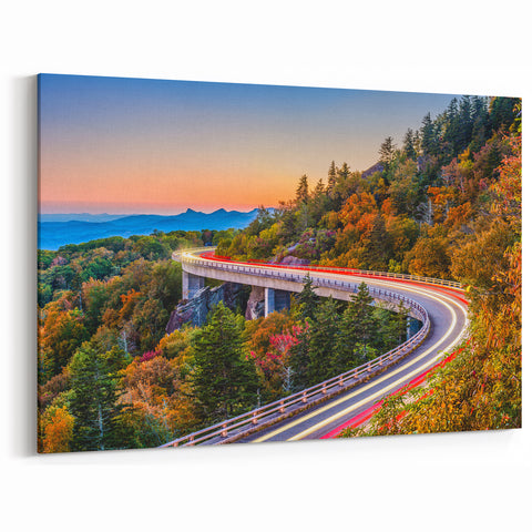 Lowcountry Wall Decor – Scenic South Carolina Mountain Road at Sunset