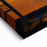 Charleston Framed Art – Iconic South Carolina Bridge at Night