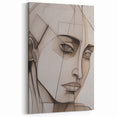 Abstract Electric Portrait - Modern Geometric Art for Contemporary Decor