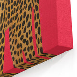 Vibrant Leopard Electric Art - Bold Animal Print Canvas for Modern Decor