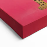 Vibrant Leopard Electric Art - Bold Animal Print Canvas for Modern Decor