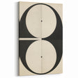 Symmetrical Minimalist Art - Black and White Geometric Canvas Decor