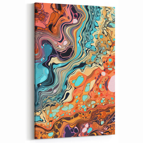 Vibrant Electric Abstract Art Canvas – Modern Electric Wall Decor