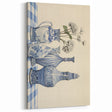 Elegant Electric Art Canvas – Modern Blue Vase Electric Wall Decor