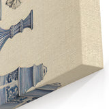 Elegant Electric Art Canvas – Modern Blue Vase Electric Wall Decor