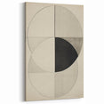 Geometric Electric Art Canvas – Minimalist Black & White Wall Decor
