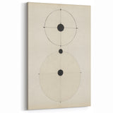 Modern Geometric Electric Art – Minimalist Black & White Wall Decor