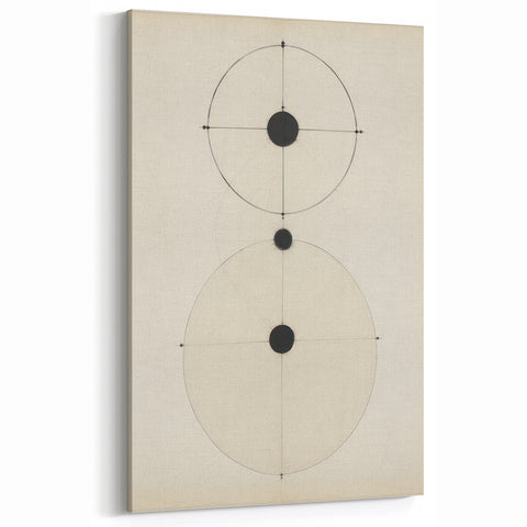Modern Geometric Electric Art – Minimalist Black & White Wall Decor
