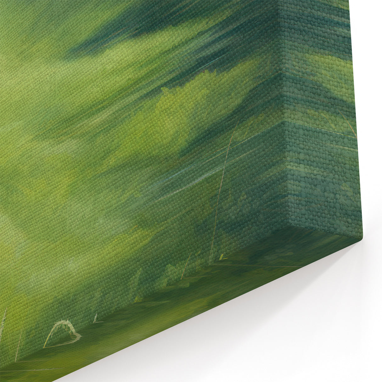 Tranquil Electric Art Canvas – Lush Green Landscape Wall Decor