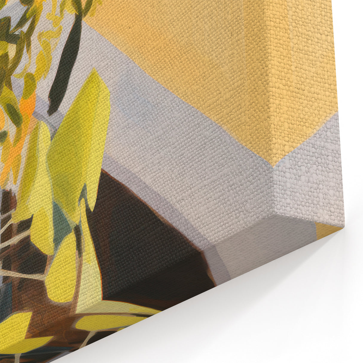 Abstract Electric Art Canvas – Vibrant Floral and Plant Wall Decor