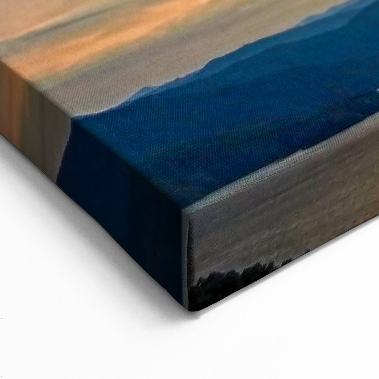 Coastal South Carolina Art – Vibrant Sunset Over Water and Mountains