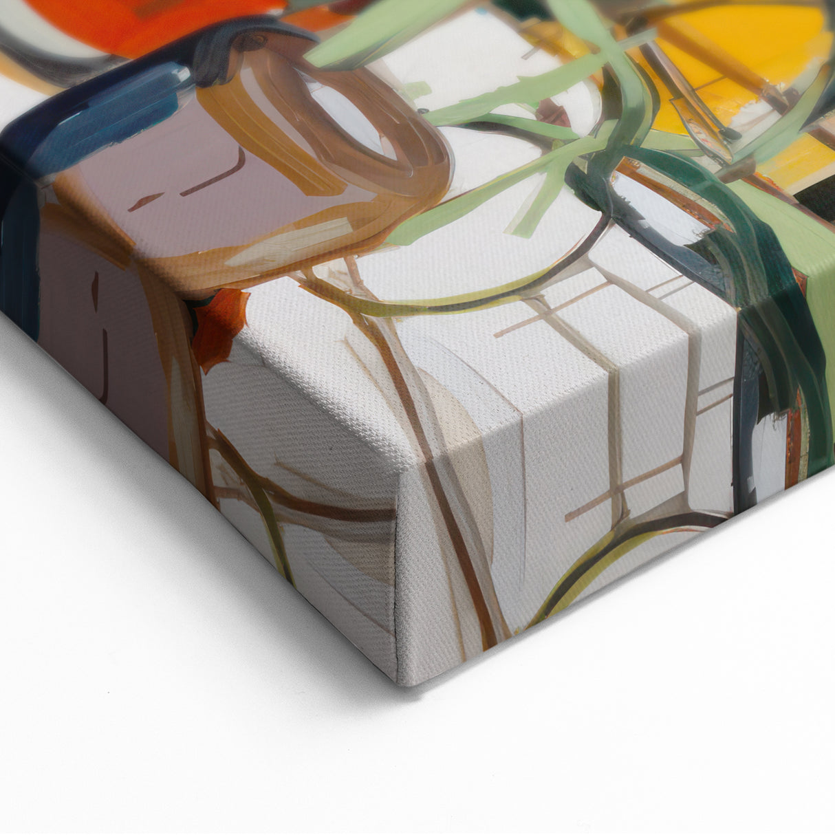 Vibrant Floral Electric Art Canvas – Energetic Abstract Wall Decor