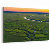 Charleston Scenic Art - Lowcountry Marshlands at Sunset South Carolina Print