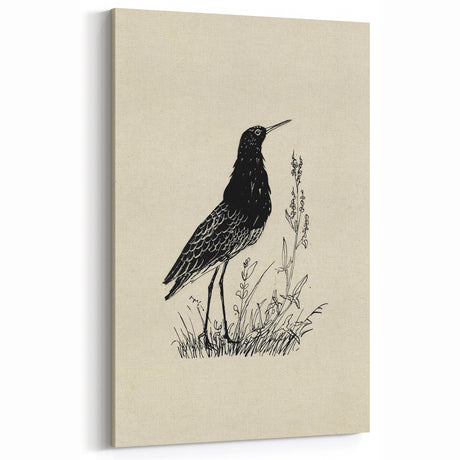 Grunge Bird Print - Urban Grunge Art - Vintage Canvas Decor