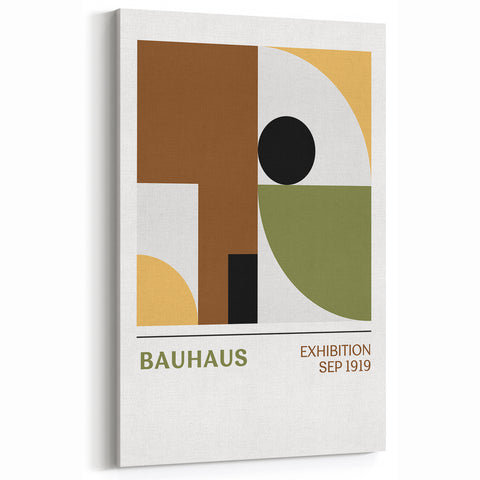 Bohemian Wall Art | Bauhaus Eclectic Boho Decor Canvas | Abstract Print