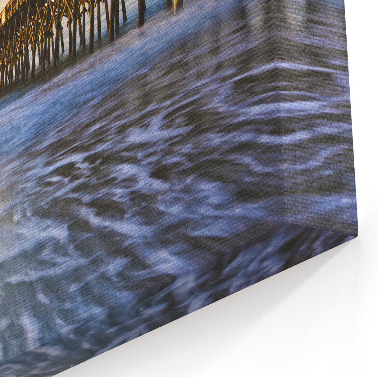 Charleston Scenic Art – Folly Beach Pier at Sunset Charleston SC Art Print