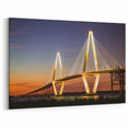 Charleston Skyline Art – Arthur Ravenel Jr. Bridge Charleston SC Art Print