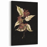 Botanical Grunge Art - Distressed Floral Canvas Print - Urban Decor