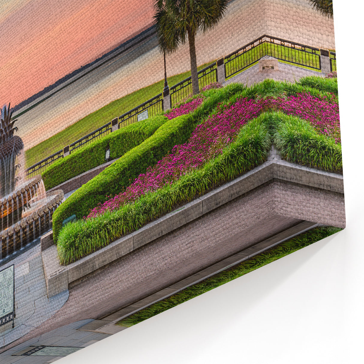 Charleston Wall Art - Pineapple Fountain Charleston SC Art Print