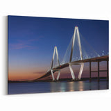 Charleston Skyline Art - Ravenel Bridge Charleston South Carolina Print