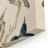 Urban Grunge Bird Art Print - Abstract Canvas for Modern Home Decor