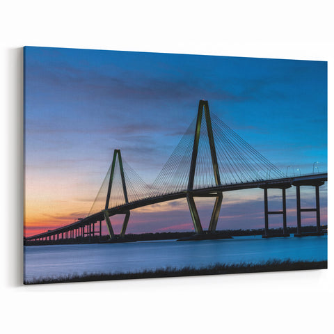 Charleston Photography - Ravenel Bridge at Twilight South Carolina Art