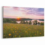 Minnesota Prairie Sunset - Framed and Canvas Wall Art for Nature Lovers