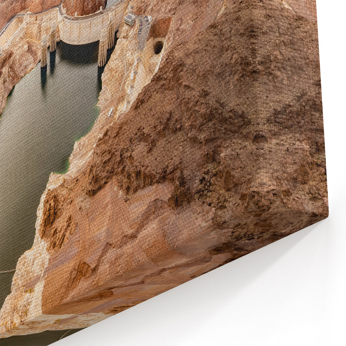 Aerial Hoover Dam Wall Art - Scenic Nevada Iconic Landmark Print