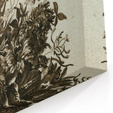 Distressed Grunge Botanical Print - Vintage Floral and Butterfly Art