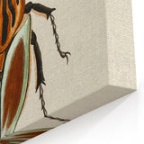 Vintage Grunge Beetle Art - Distressed Insect Illustration Wall Print