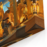 Las Vegas Wall Art - Majestic Roman Statues Vegas Skyline Canvas Print