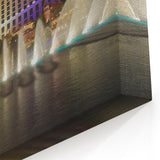 Vegas Skyline Canvas - Iconic Bellagio Fountains Las Vegas Strip Art