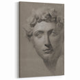 Vintage Grunge Bust Illustration - Distressed Classical Portrait Wall Art