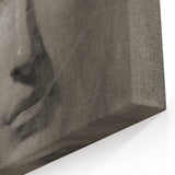 Vintage Grunge Bust Illustration - Distressed Classical Portrait Wall Art